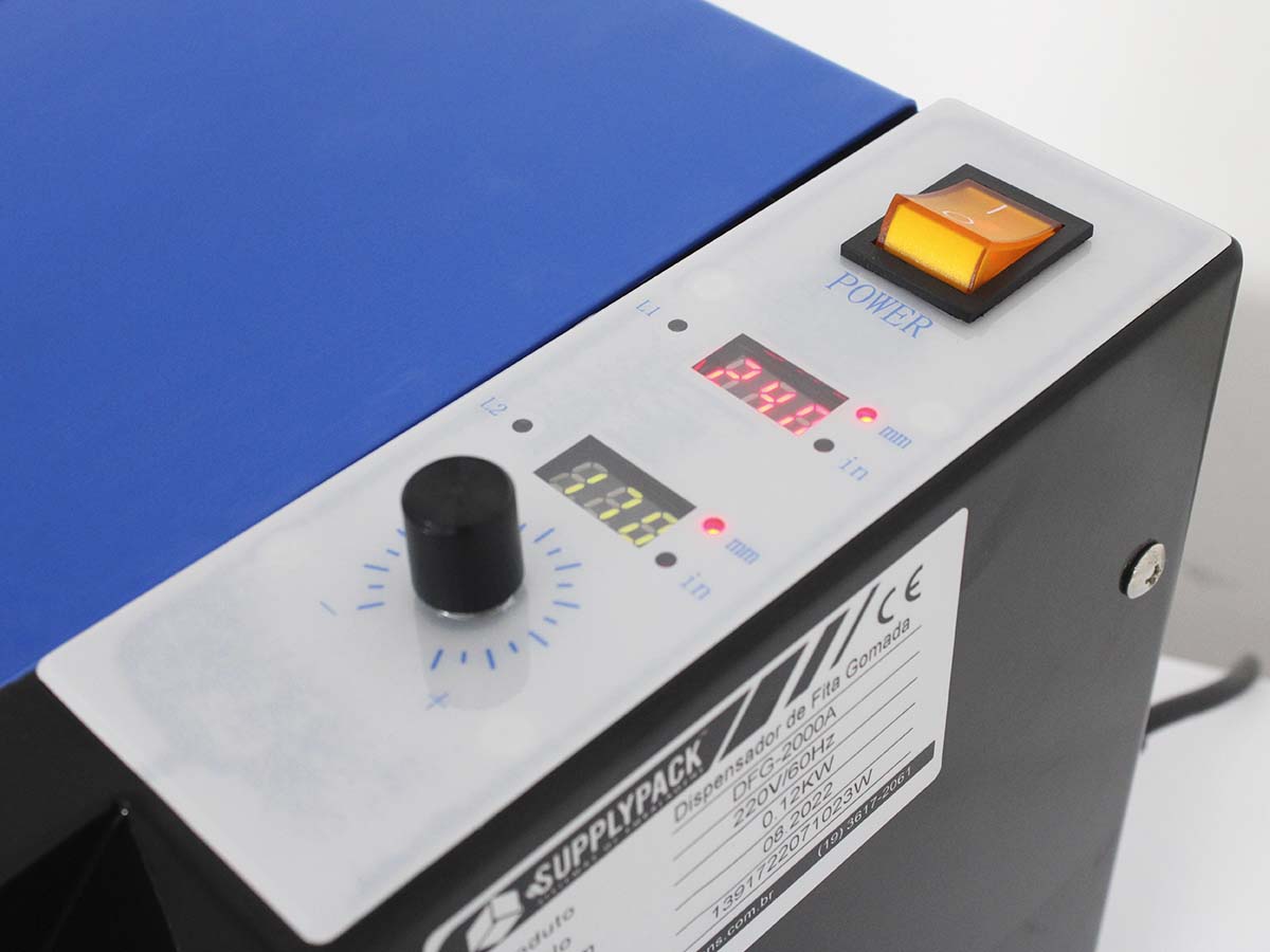 Painel digital do DFG-2000A com ajuste de comprimento em mm