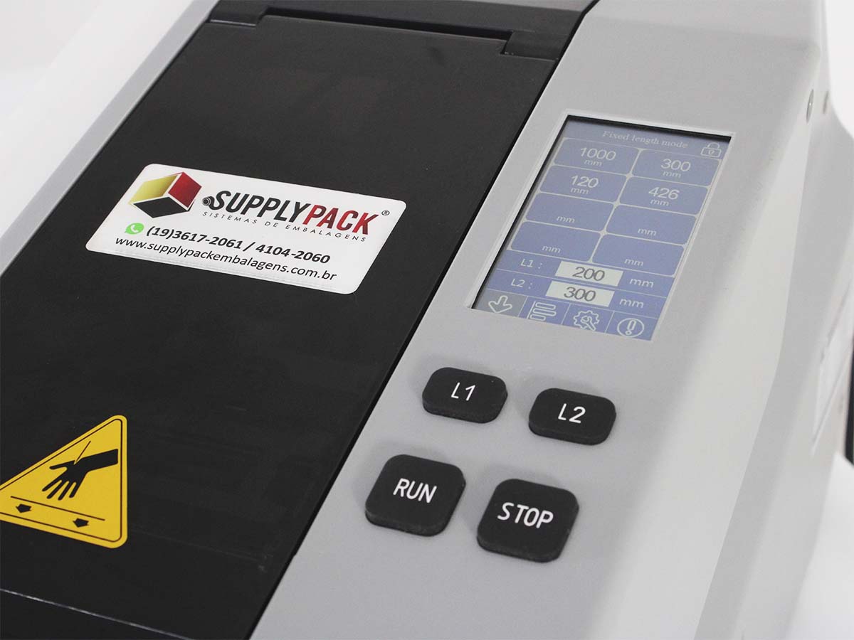 Painel touch screen do DFG-2000E no modo de comprimento fixo
