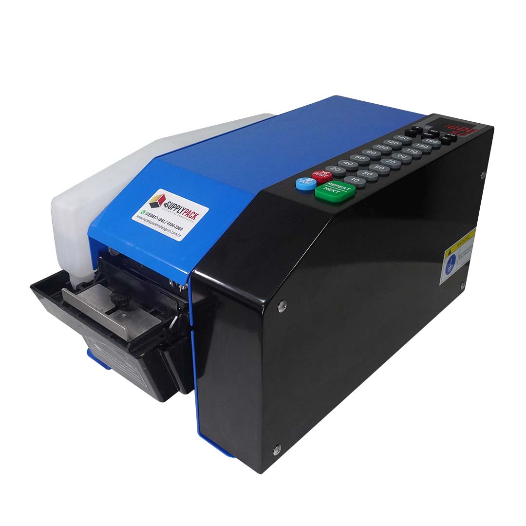 Dispensador automático de fita gomada DFG-2000C em vista três quartos